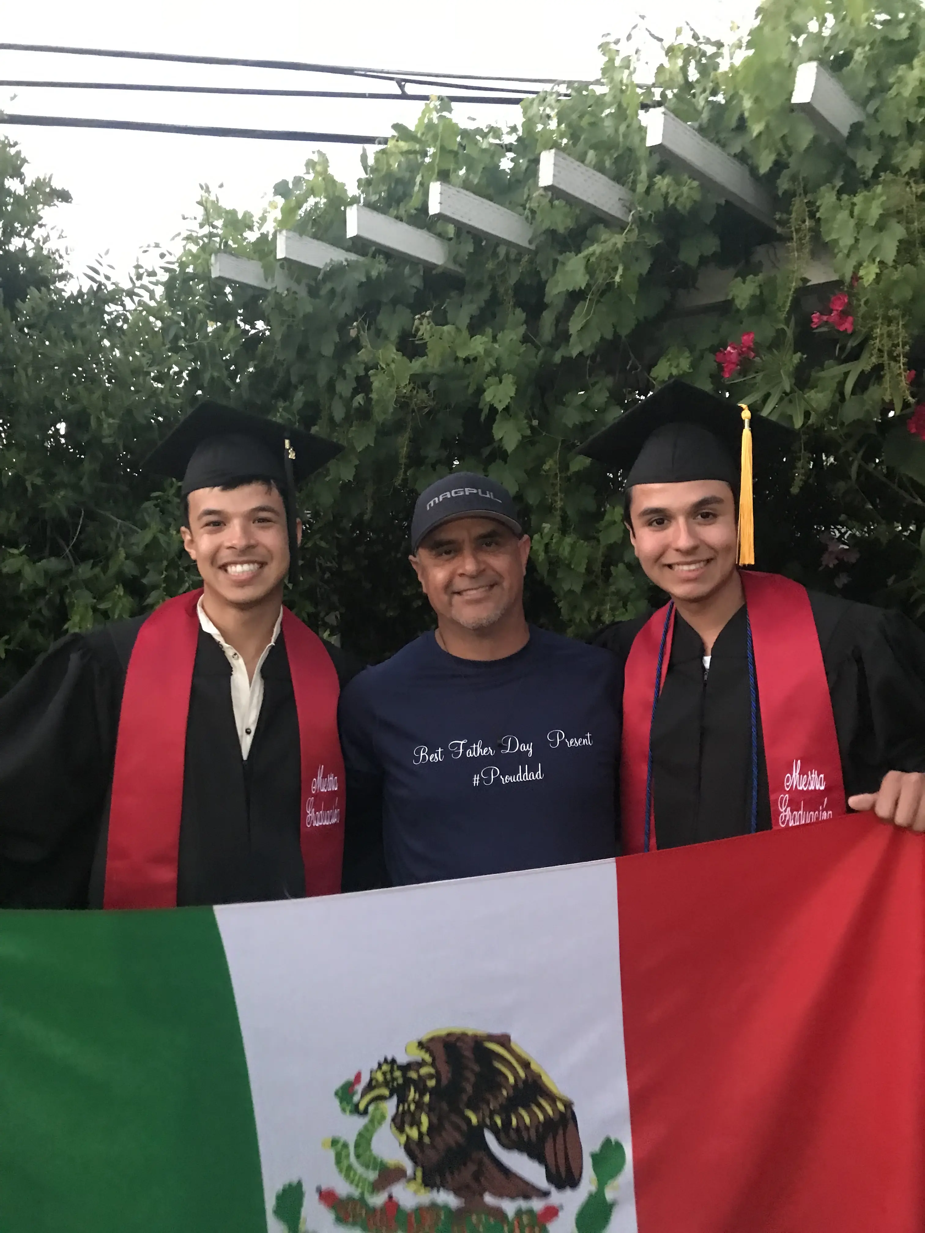 My brother and I at our graduation