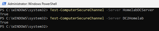 Authentication working against both domain controllers