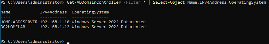 The first DC seeing the restored domain controller
