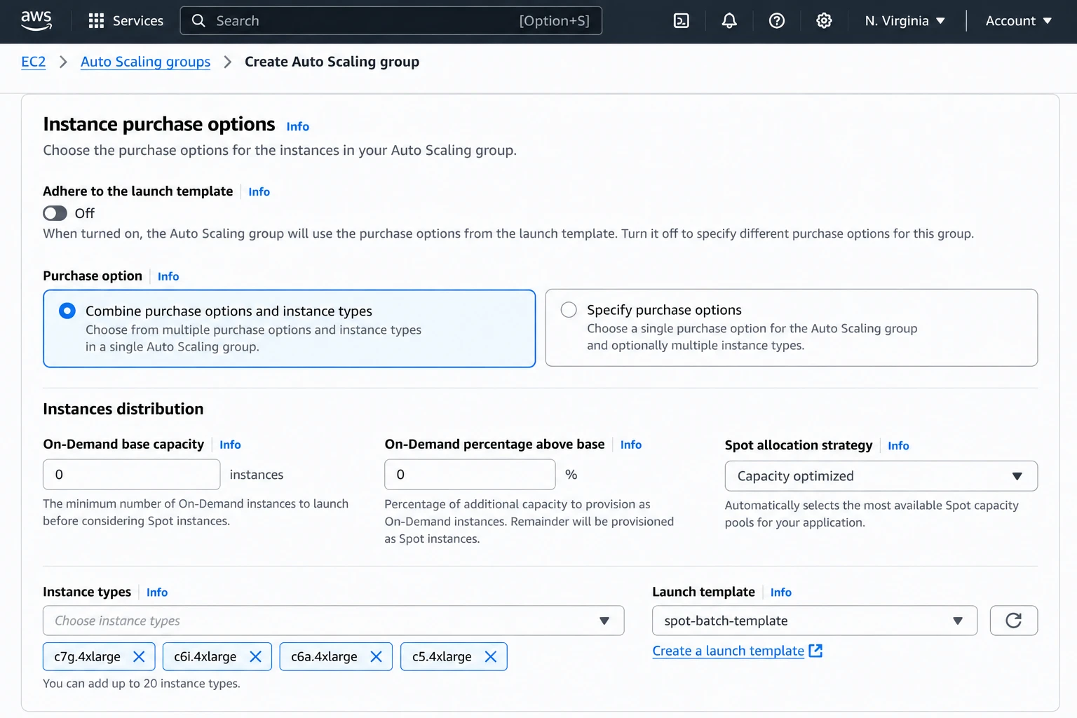 Mixed Instances Policy for the Spot-based Auto Scaling Group