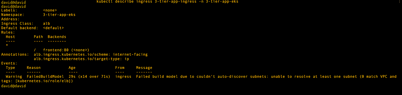ALB provisioning failure caused by missing subnet tags