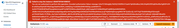 Testing an EC2 action against the production instance.