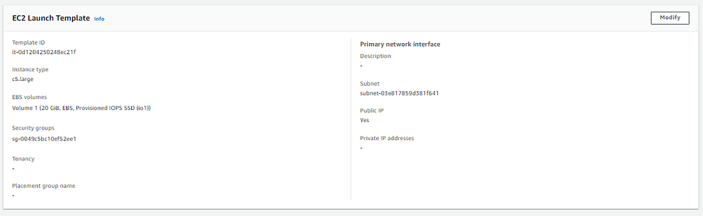Reviewing the effective EC2 launch configuration