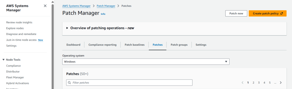 Starting an on-demand Patch Manager operation
