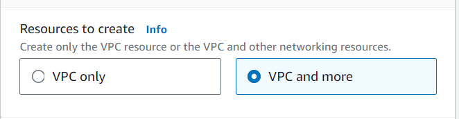 Using the VPC and more workflow