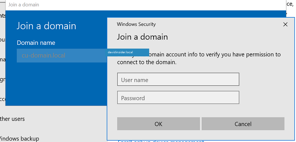 Joining an endpoint to cu-domain.local
