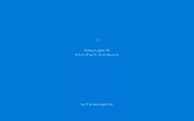 Windows continuing the upgrade while the VM is monitored through Azure