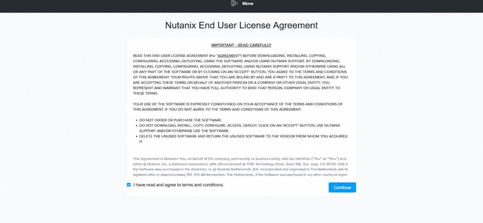 The Nutanix End User License Agreement