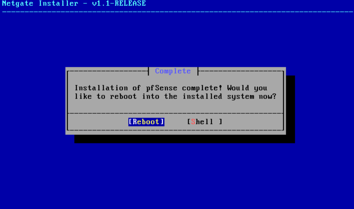 The boot menu