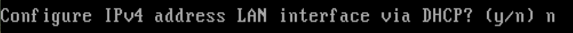 Declining DHCP for the LAN