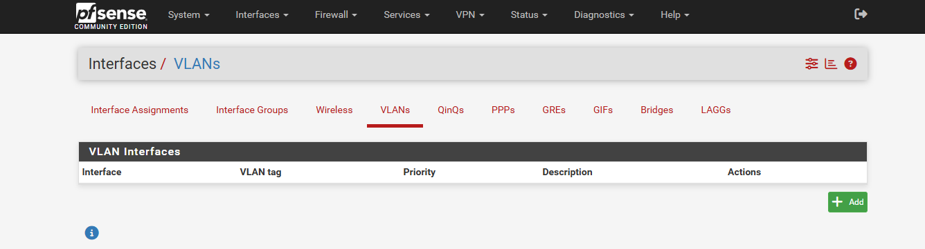 Adding a VLAN in pfSense