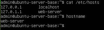 Confirming the hostname and hosts file