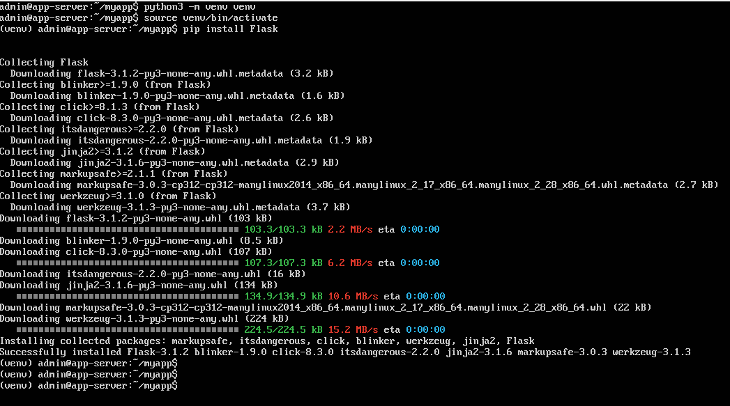 Installing Flask