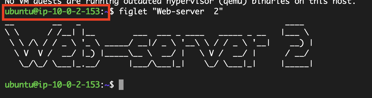 The second private web server session.