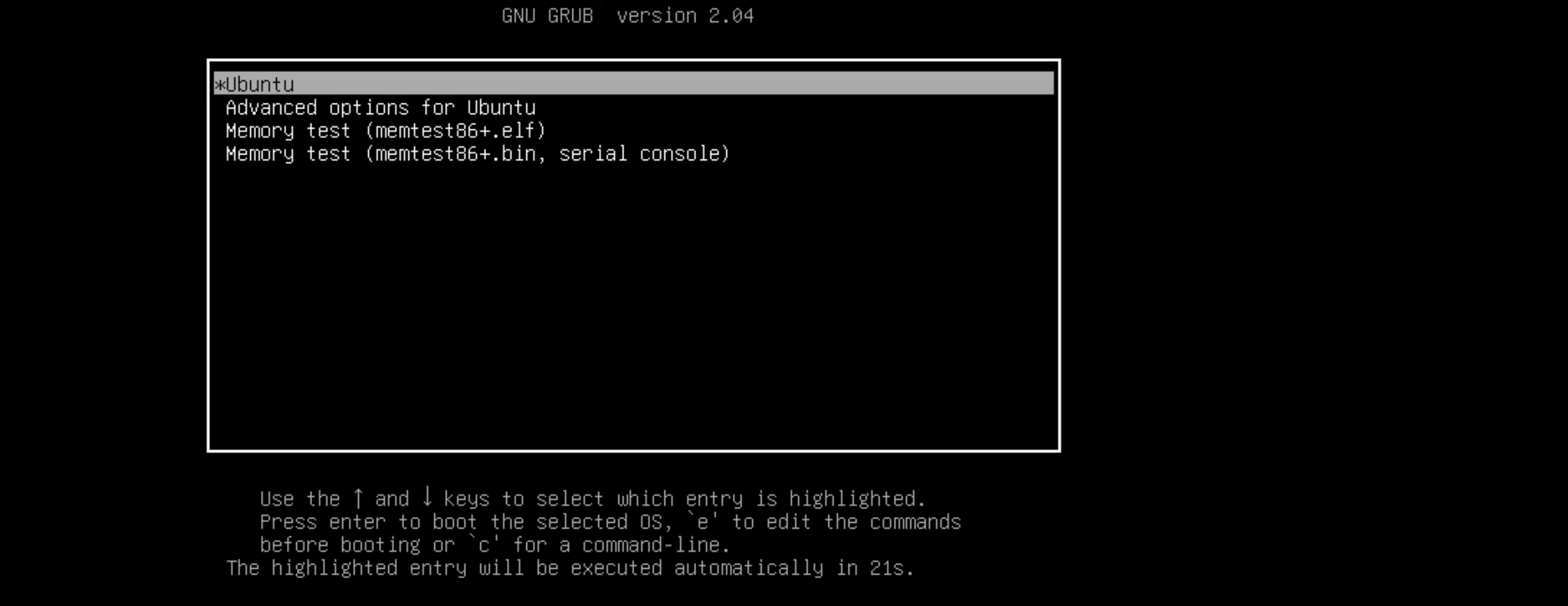 The restored VM details
